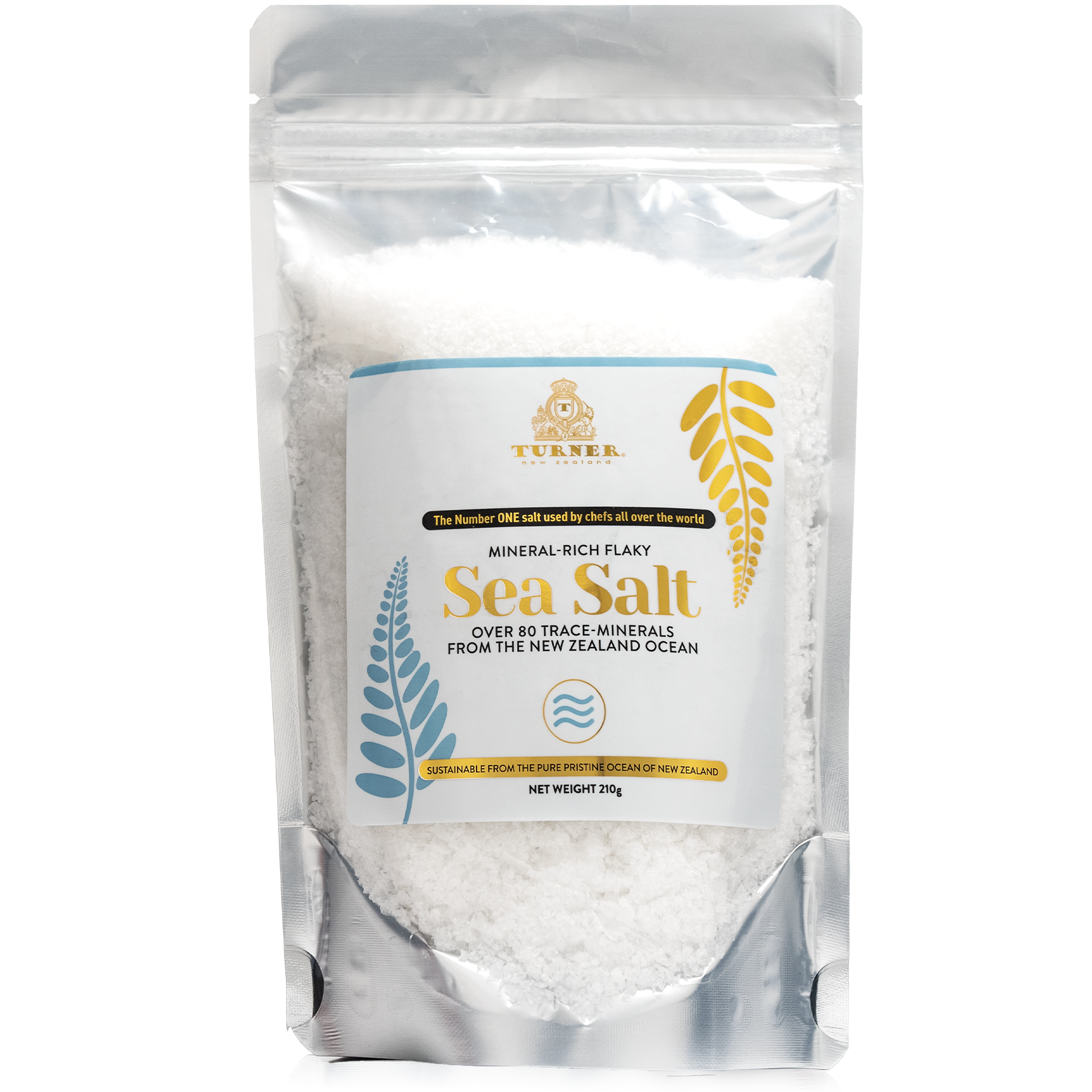 Mineral-Rich Flaky Sea Salt Pouch, TURNER New Zealand,