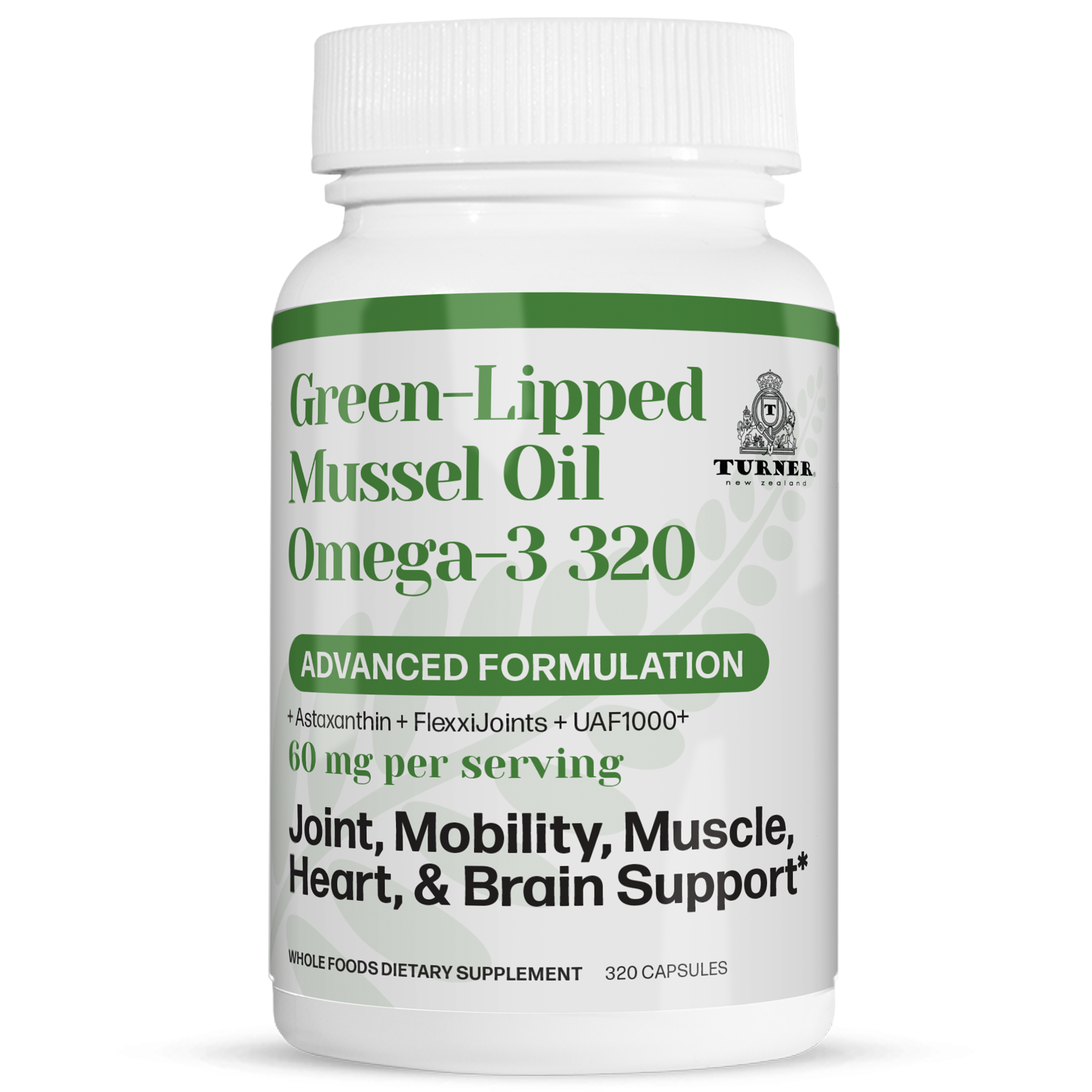 Green-Lipped Mussel Oil 320, TURNER New Zealand,